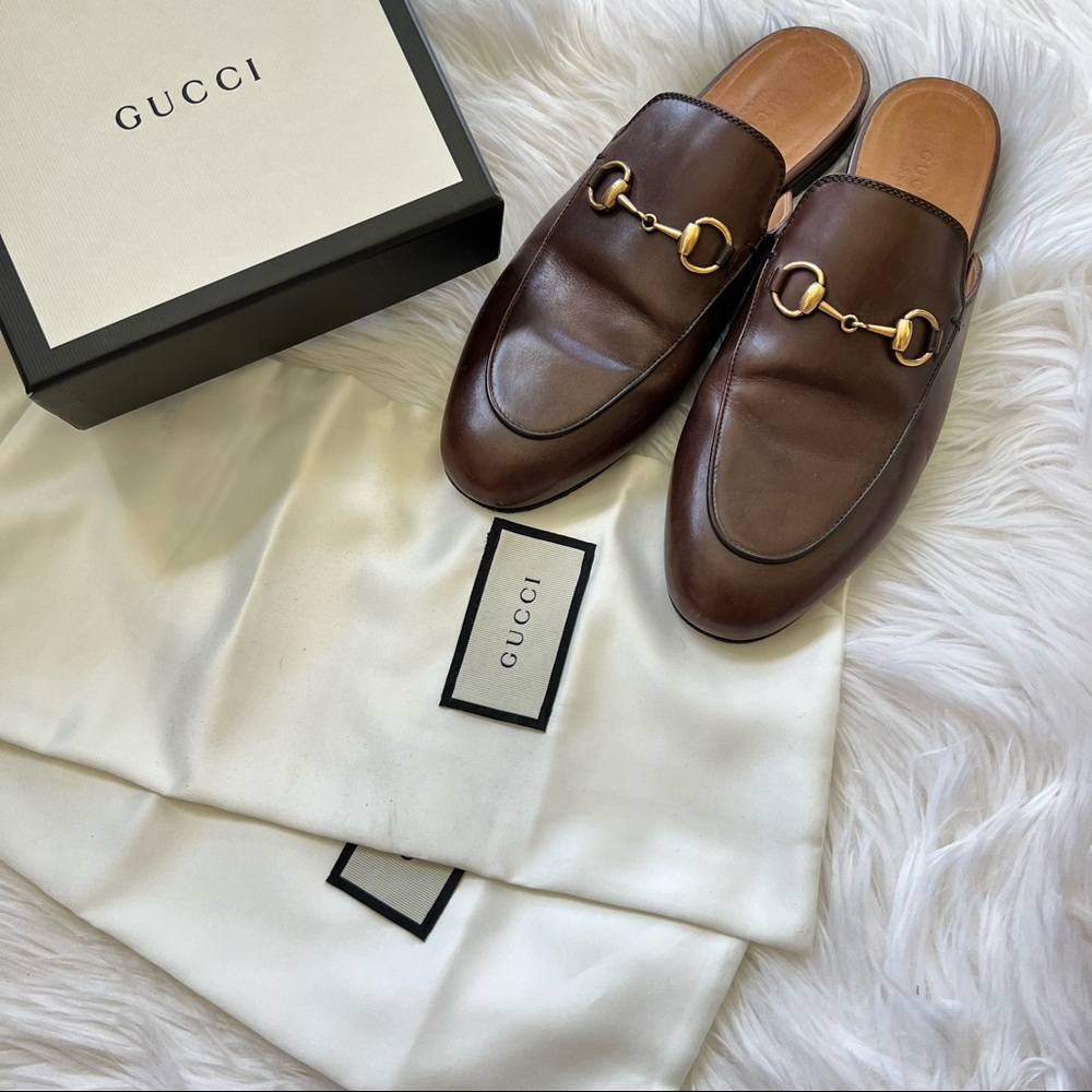 Gucci Princetown Leather Mule
